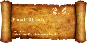 Mandl Olinda névjegykártya